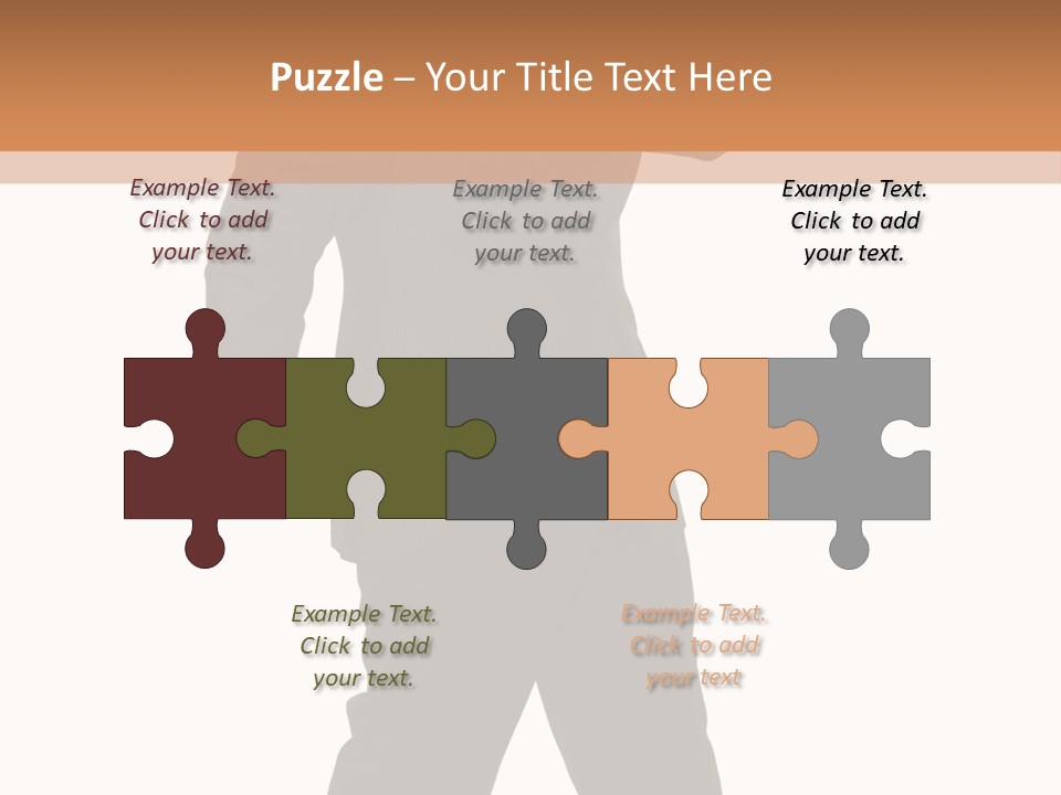 Modern Businessman Elegant Full Length Portrait PowerPoint Template