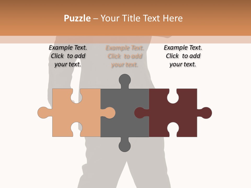 Modern Businessman Elegant Full Length Portrait PowerPoint Template