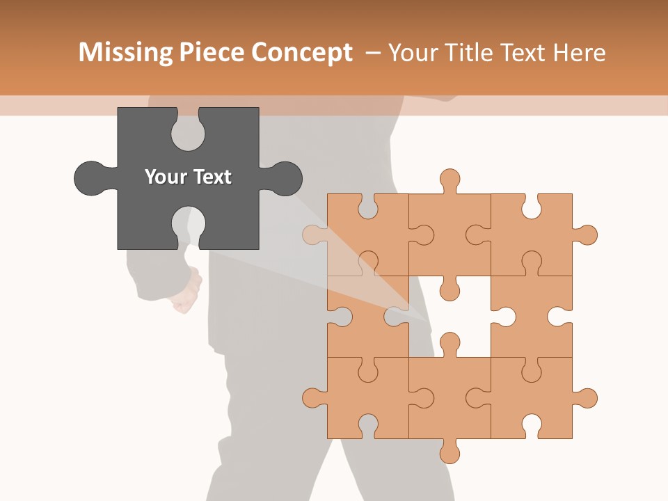 Modern Businessman Elegant Full Length Portrait PowerPoint Template