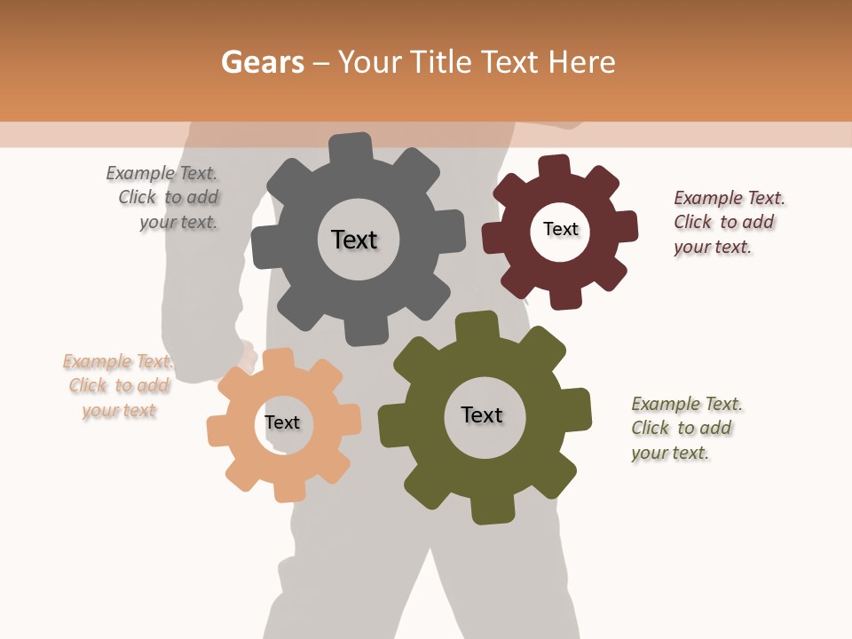 Modern Businessman Elegant Full Length Portrait PowerPoint Template