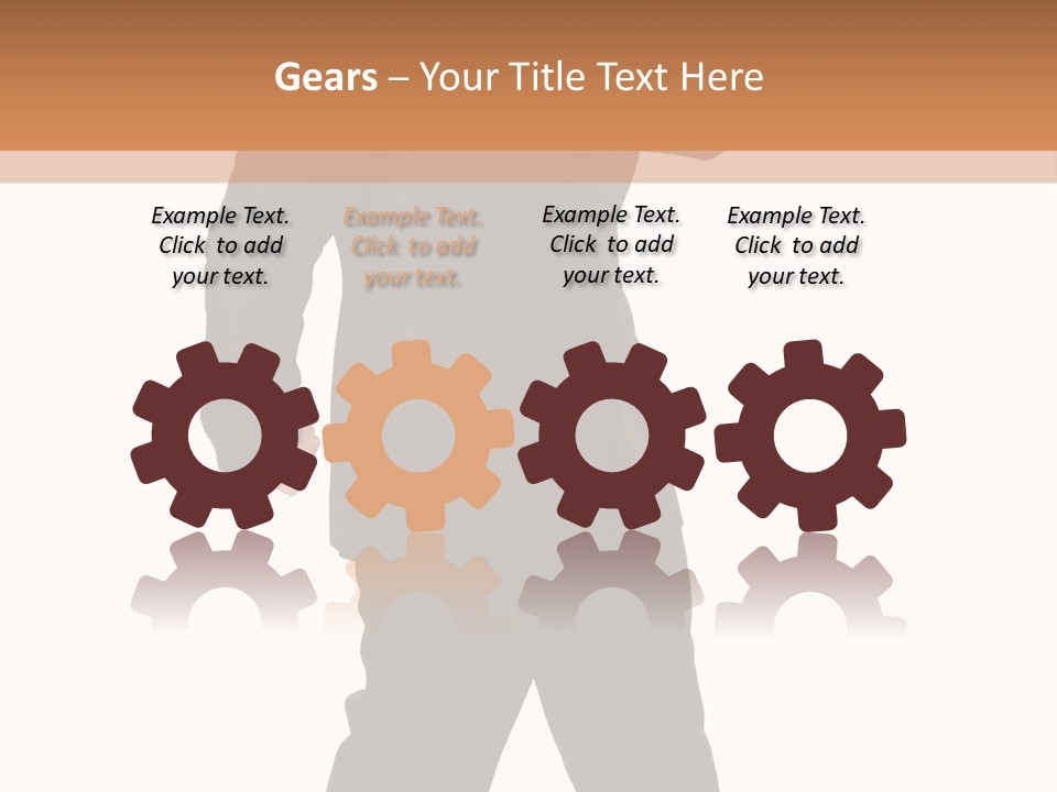 Modern Businessman Elegant Full Length Portrait PowerPoint Template