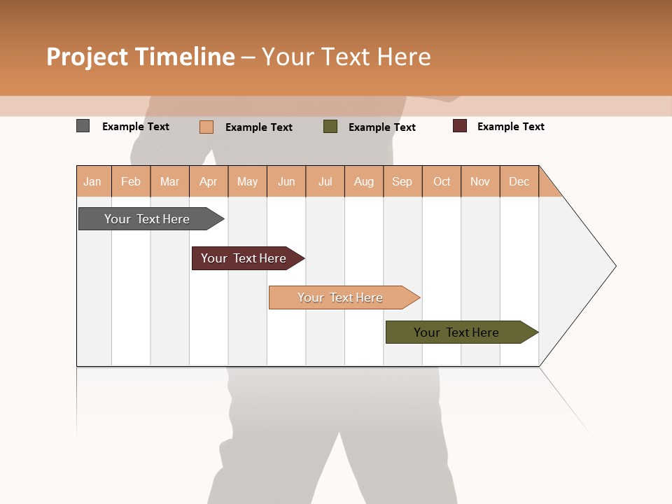Modern Businessman Elegant Full Length Portrait PowerPoint Template