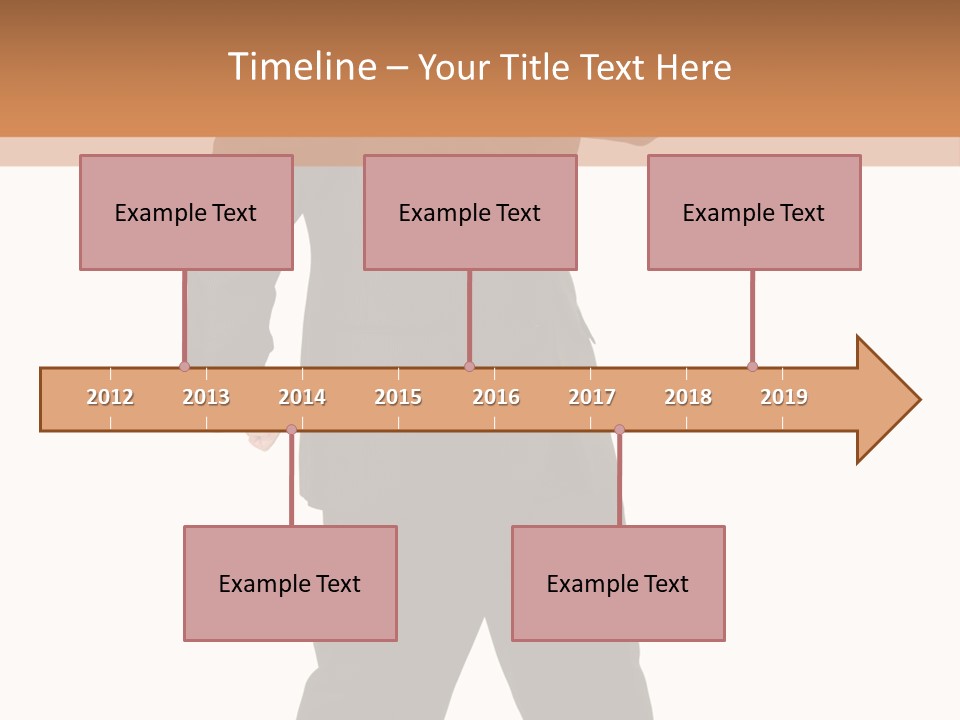 Modern Businessman Elegant Full Length Portrait PowerPoint Template