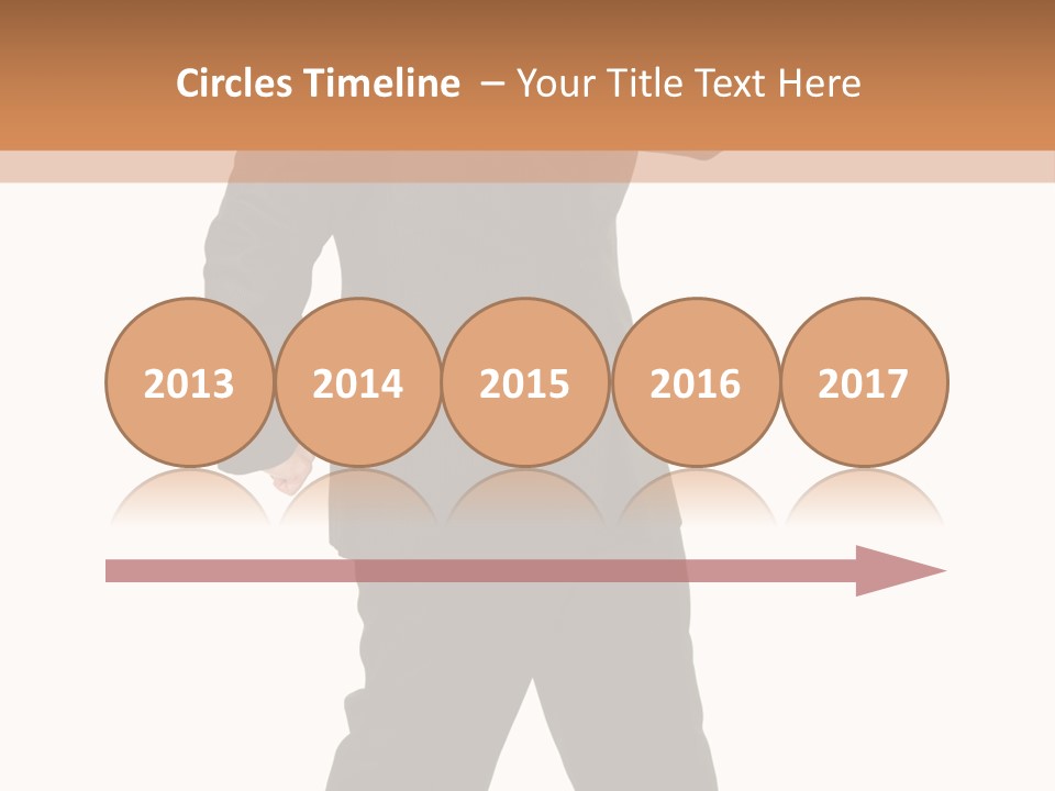 Modern Businessman Elegant Full Length Portrait PowerPoint Template