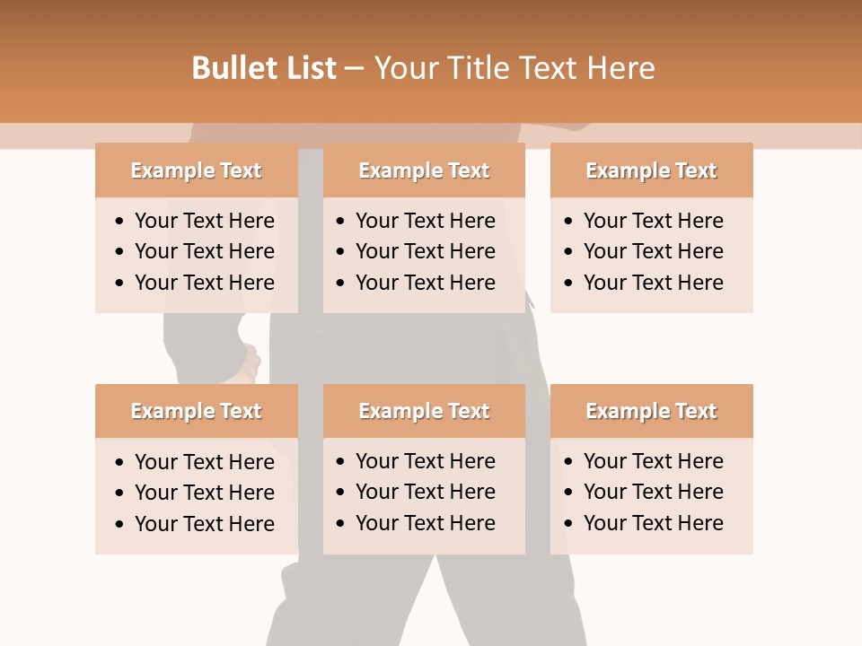 Modern Businessman Elegant Full Length Portrait PowerPoint Template