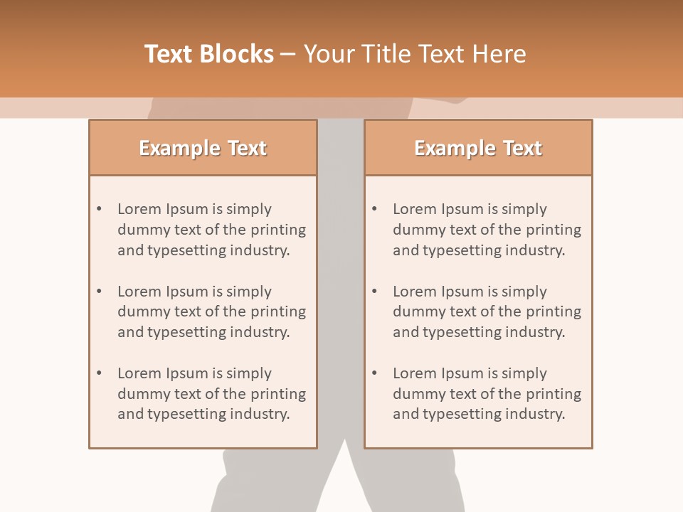 Modern Businessman Elegant Full Length Portrait PowerPoint Template