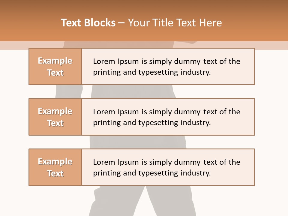 Modern Businessman Elegant Full Length Portrait PowerPoint Template