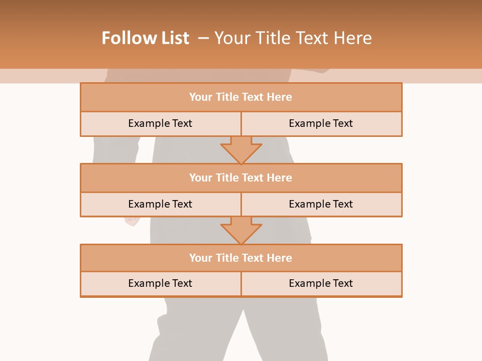 Modern Businessman Elegant Full Length Portrait PowerPoint Template