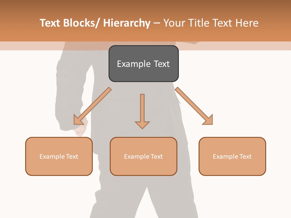 Modern Businessman Elegant Full Length Portrait PowerPoint Template