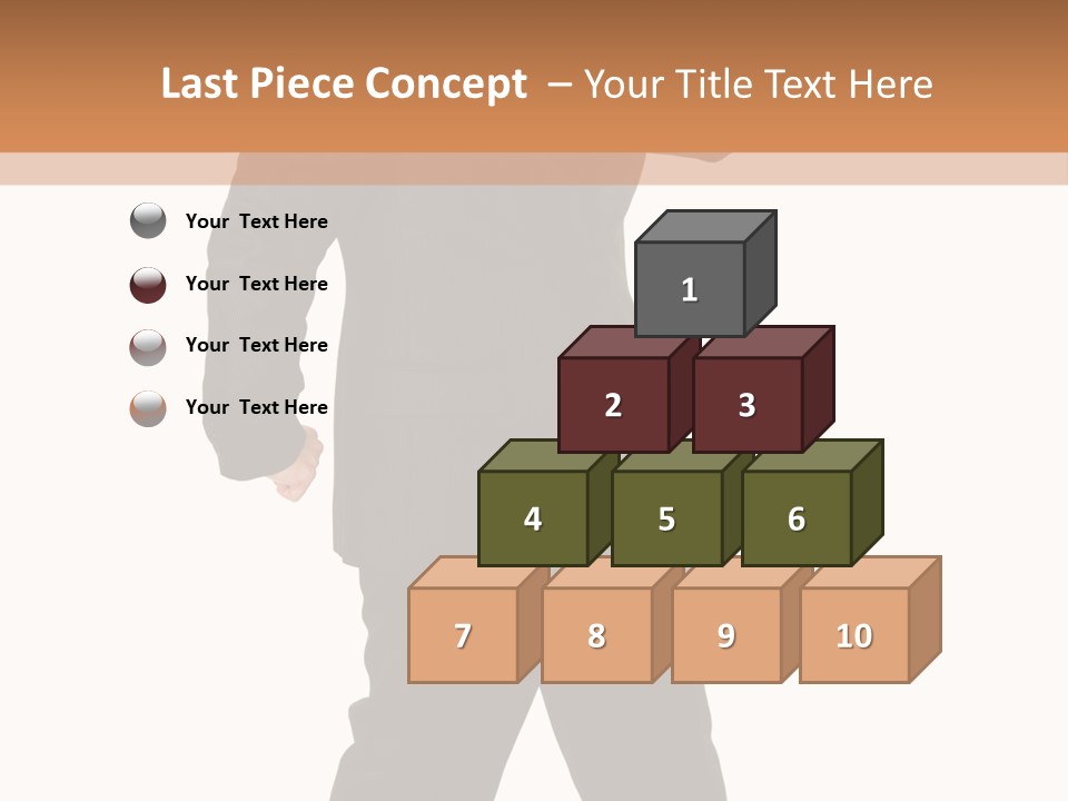 Modern Businessman Elegant Full Length Portrait PowerPoint Template