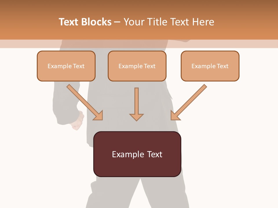 Modern Businessman Elegant Full Length Portrait PowerPoint Template