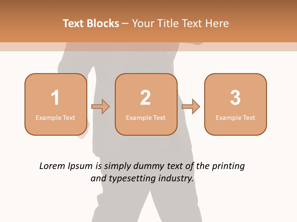 Modern Businessman Elegant Full Length Portrait PowerPoint Template