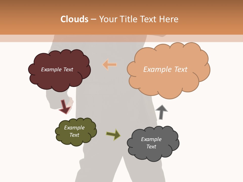 Modern Businessman Elegant Full Length Portrait PowerPoint Template