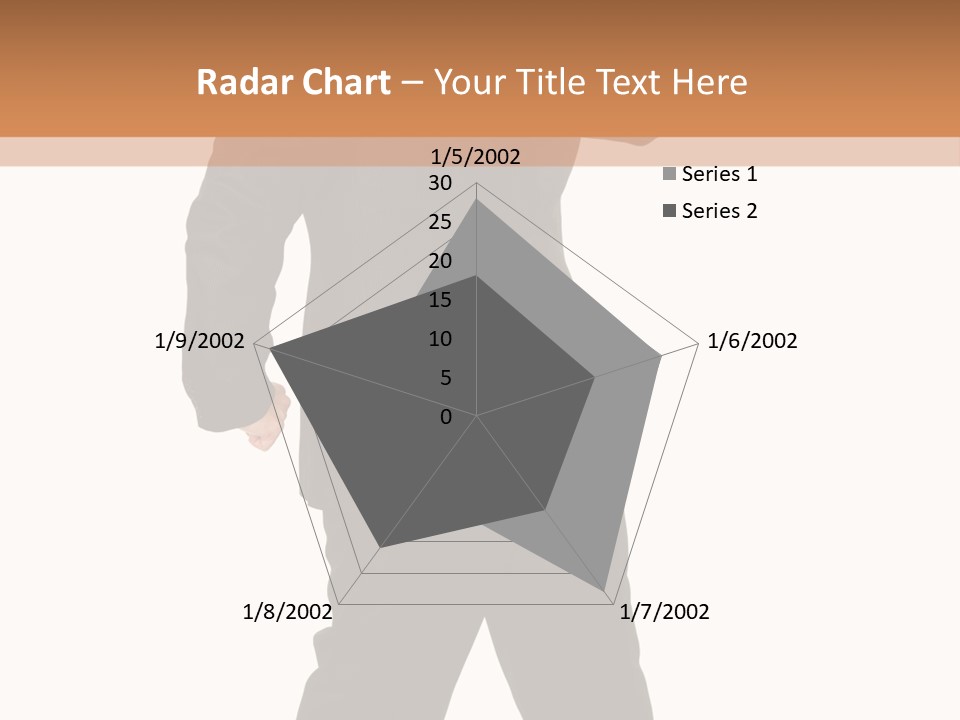 Modern Businessman Elegant Full Length Portrait PowerPoint Template