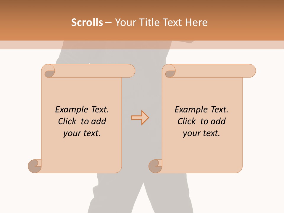 Modern Businessman Elegant Full Length Portrait PowerPoint Template