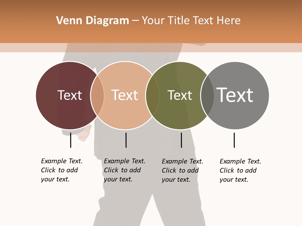 Modern Businessman Elegant Full Length Portrait PowerPoint Template