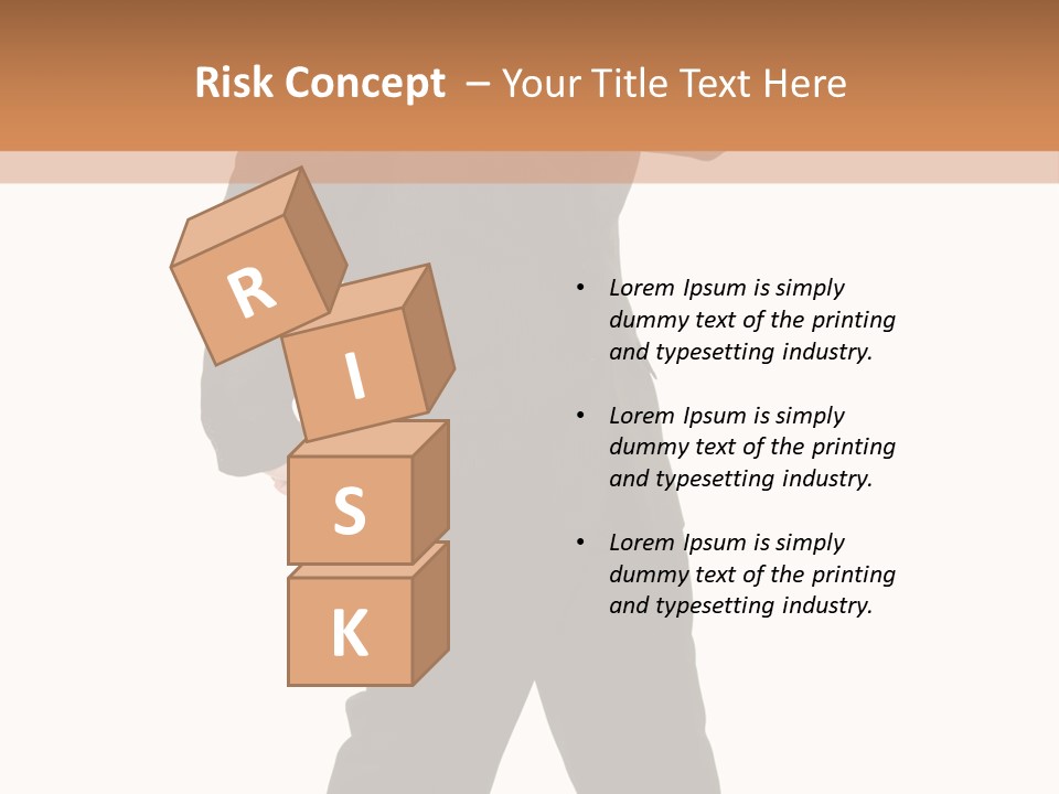 Modern Businessman Elegant Full Length Portrait PowerPoint Template