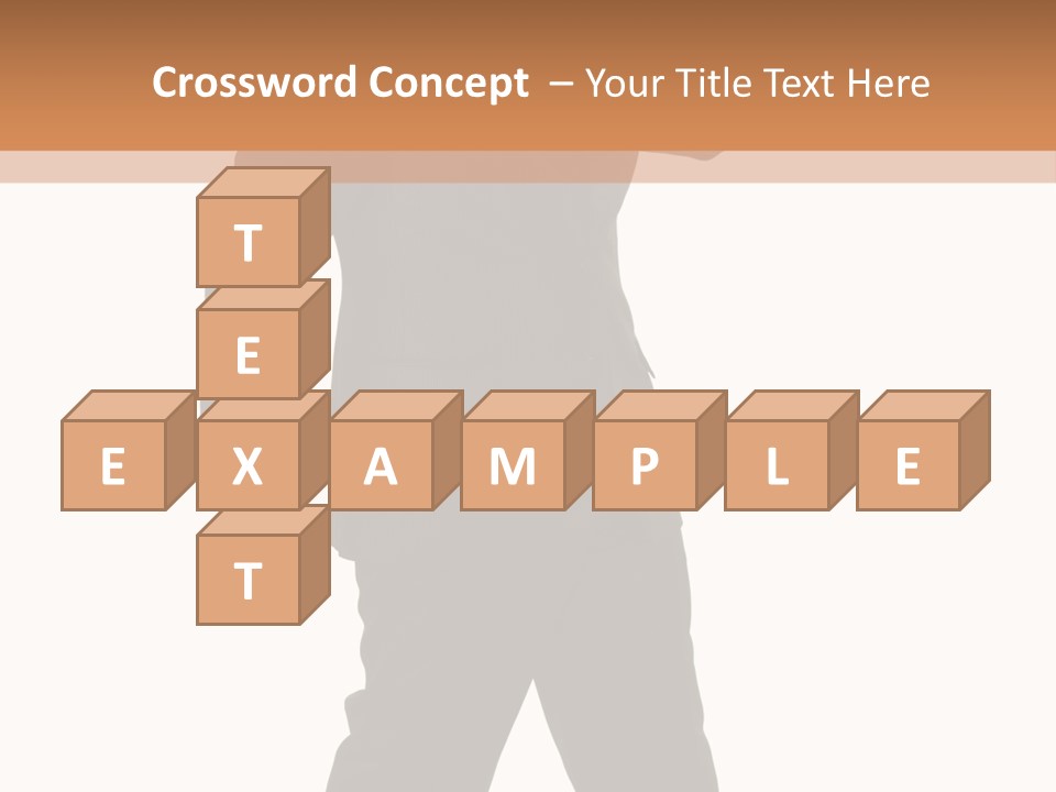 Modern Businessman Elegant Full Length Portrait PowerPoint Template