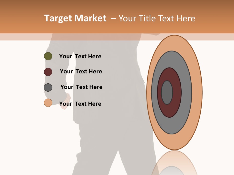 Modern Businessman Elegant Full Length Portrait PowerPoint Template