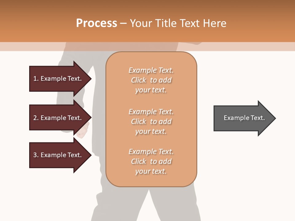 Modern Businessman Elegant Full Length Portrait PowerPoint Template