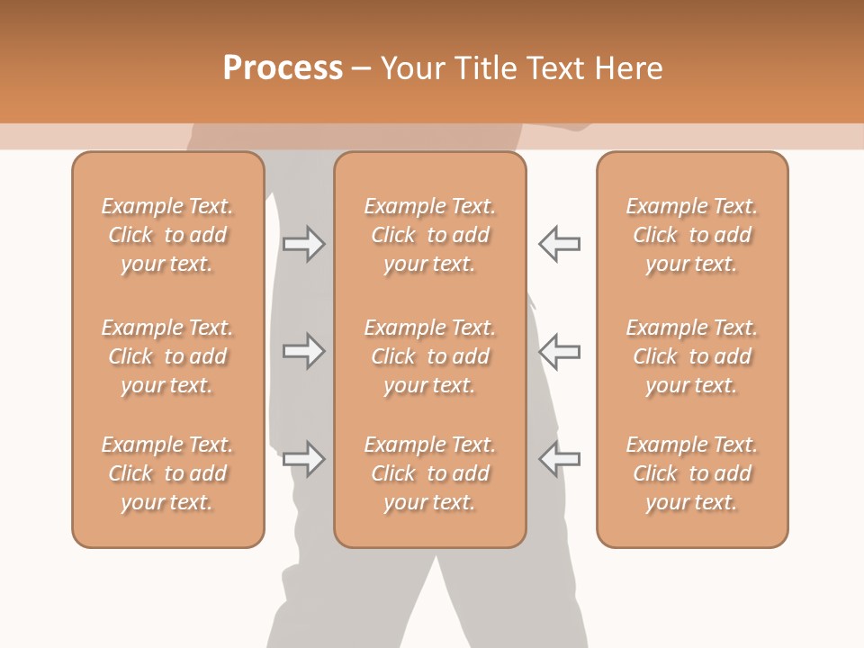 Modern Businessman Elegant Full Length Portrait PowerPoint Template