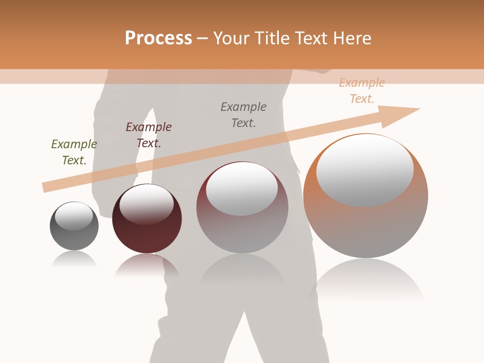 Modern Businessman Elegant Full Length Portrait PowerPoint Template