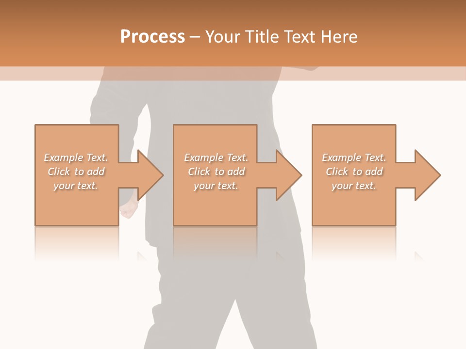 Modern Businessman Elegant Full Length Portrait PowerPoint Template