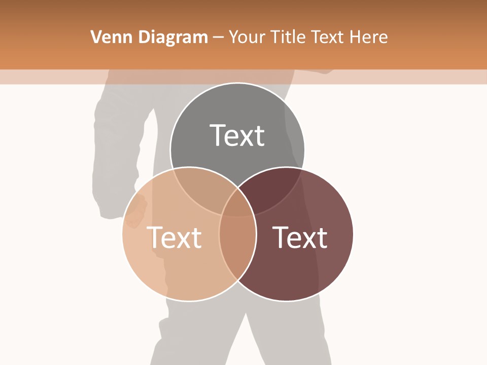 Modern Businessman Elegant Full Length Portrait PowerPoint Template