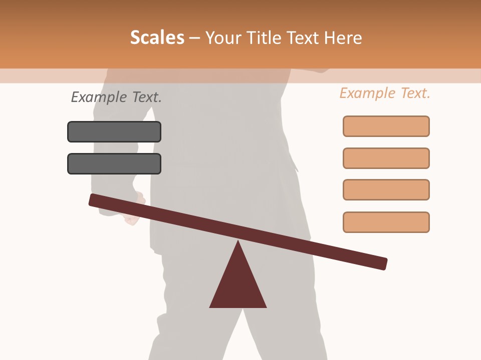 Modern Businessman Elegant Full Length Portrait PowerPoint Template