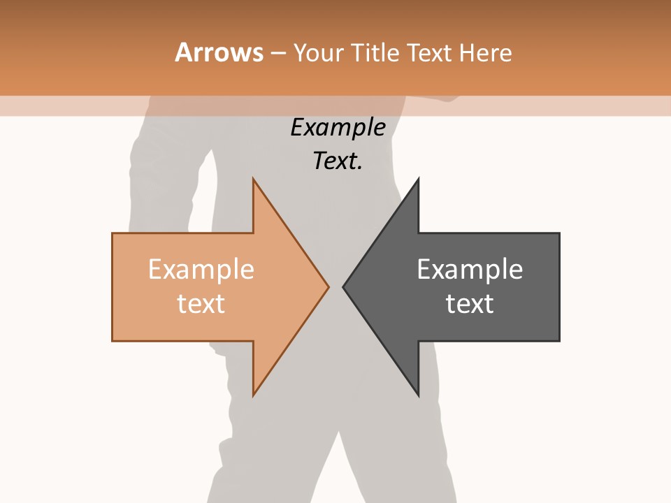 Modern Businessman Elegant Full Length Portrait PowerPoint Template