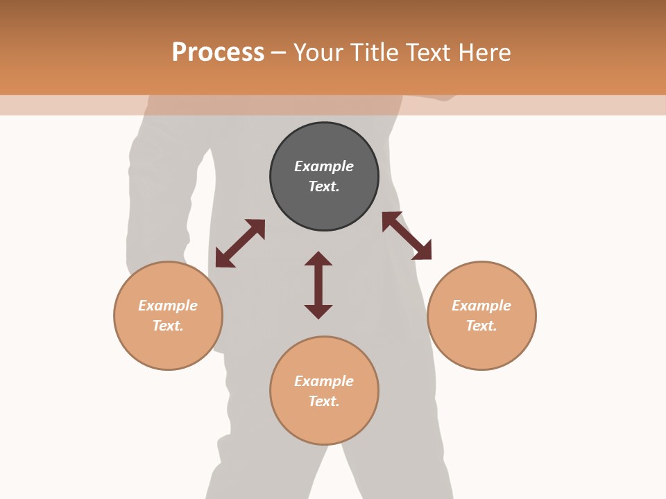 Modern Businessman Elegant Full Length Portrait PowerPoint Template