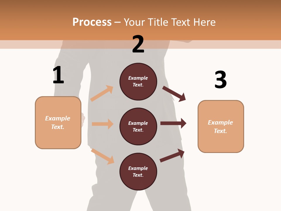 Modern Businessman Elegant Full Length Portrait PowerPoint Template