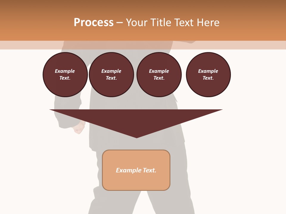 Modern Businessman Elegant Full Length Portrait PowerPoint Template