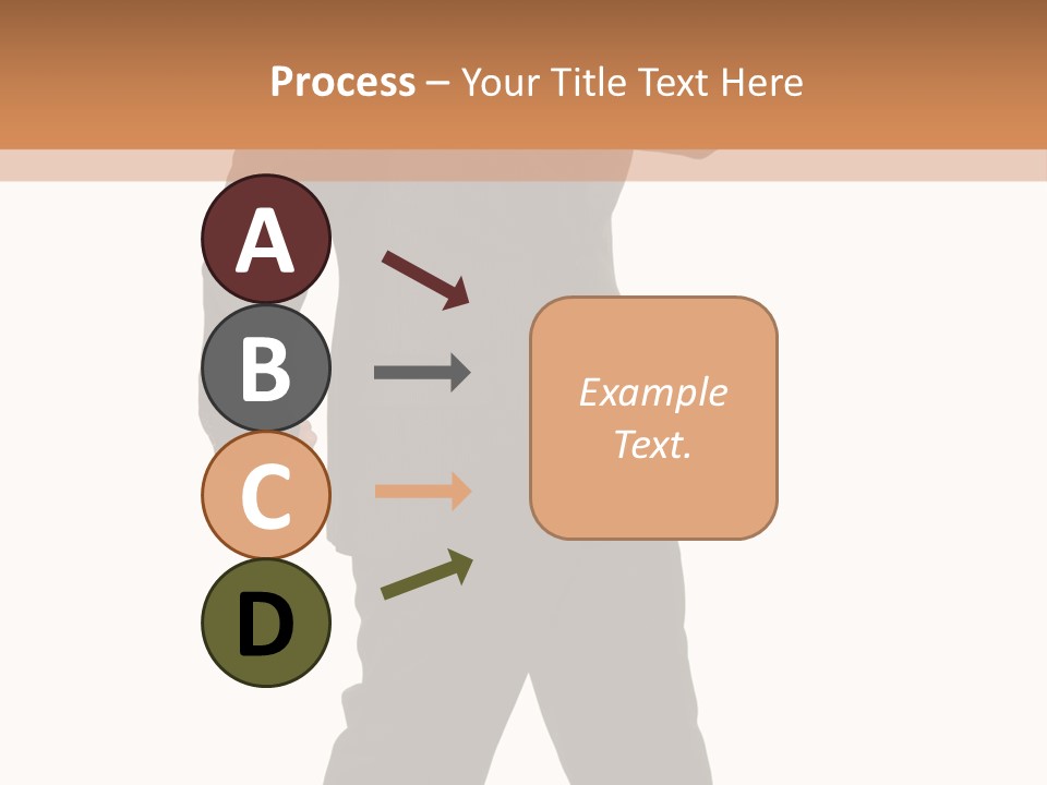 Modern Businessman Elegant Full Length Portrait PowerPoint Template