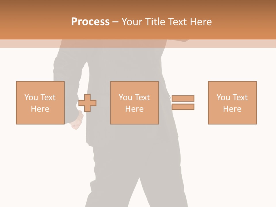 Modern Businessman Elegant Full Length Portrait PowerPoint Template