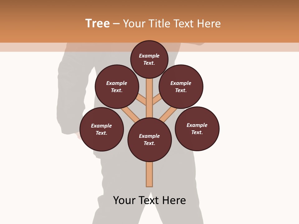 Modern Businessman Elegant Full Length Portrait PowerPoint Template