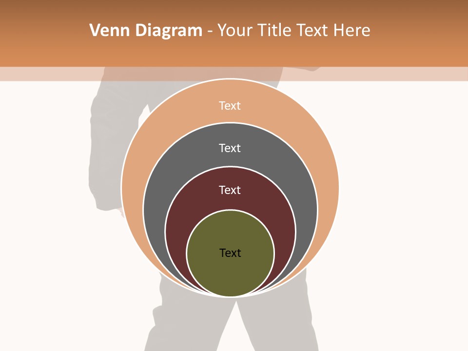 Modern Businessman Elegant Full Length Portrait PowerPoint Template