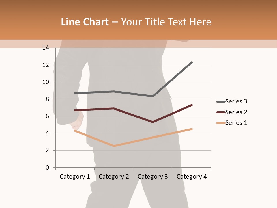 Modern Businessman Elegant Full Length Portrait PowerPoint Template