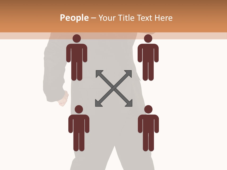 Modern Businessman Elegant Full Length Portrait PowerPoint Template