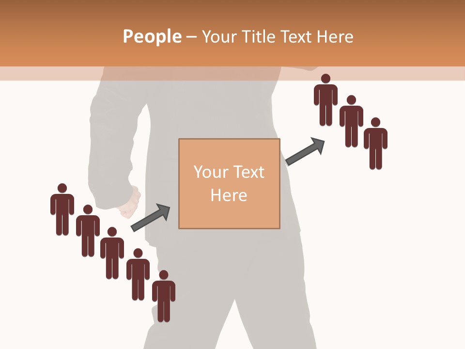 Modern Businessman Elegant Full Length Portrait PowerPoint Template