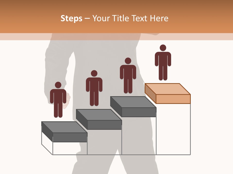 Modern Businessman Elegant Full Length Portrait PowerPoint Template