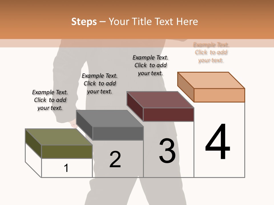 Modern Businessman Elegant Full Length Portrait PowerPoint Template