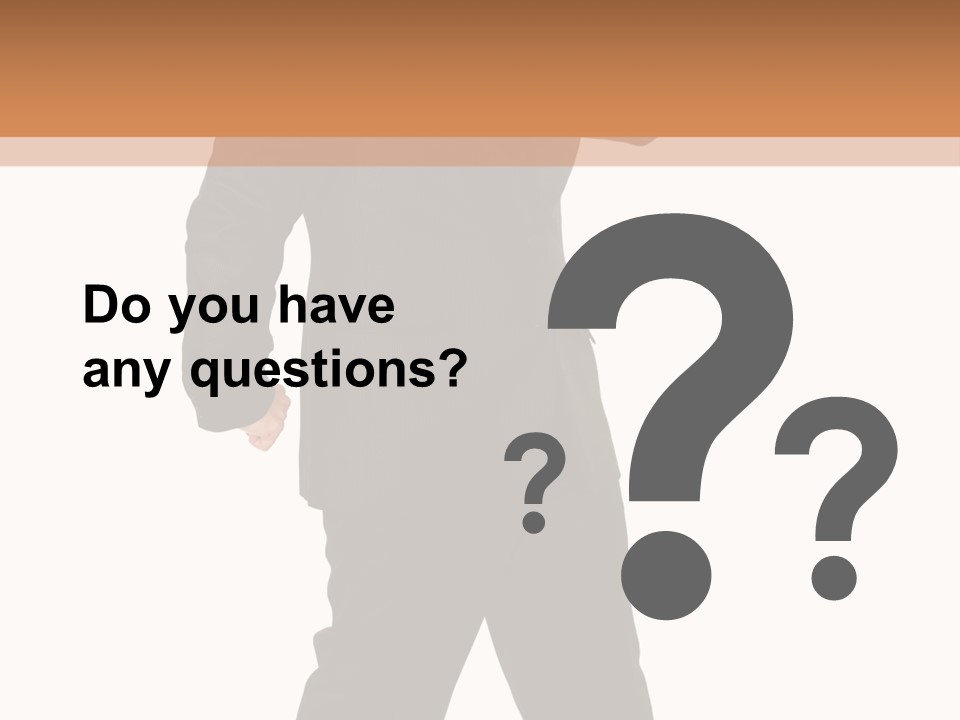 Modern Businessman Elegant Full Length Portrait PowerPoint Template