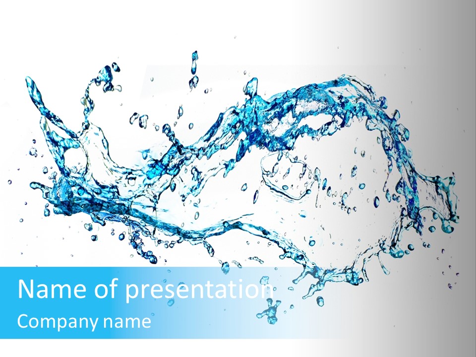 Background Droplet Flowing PowerPoint Template