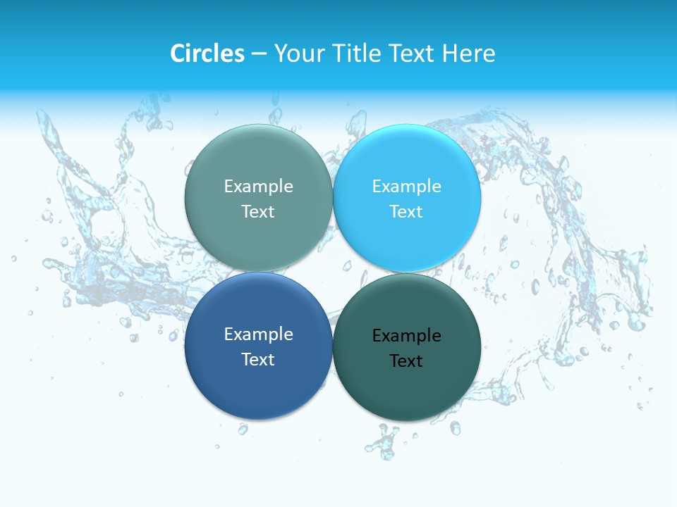 Background Droplet Flowing PowerPoint Template