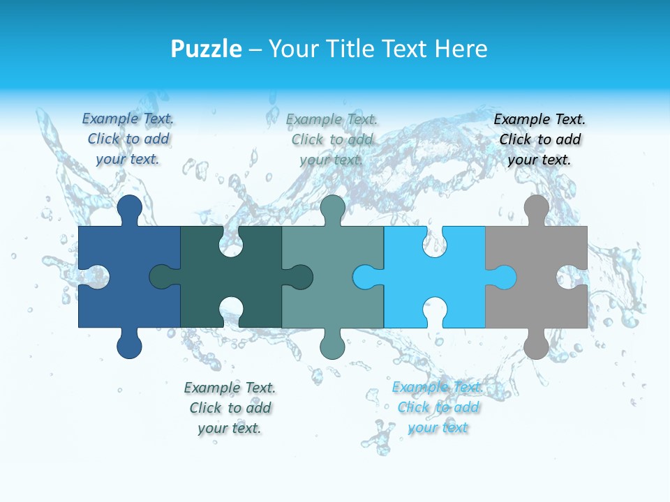 Background Droplet Flowing PowerPoint Template