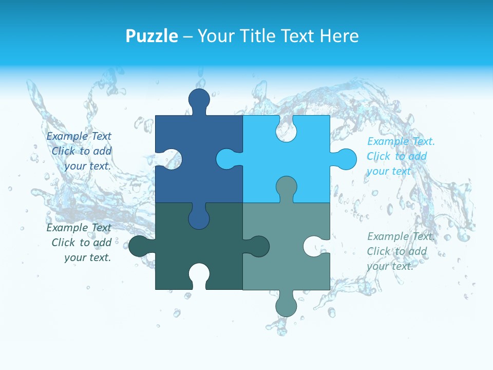 Background Droplet Flowing PowerPoint Template