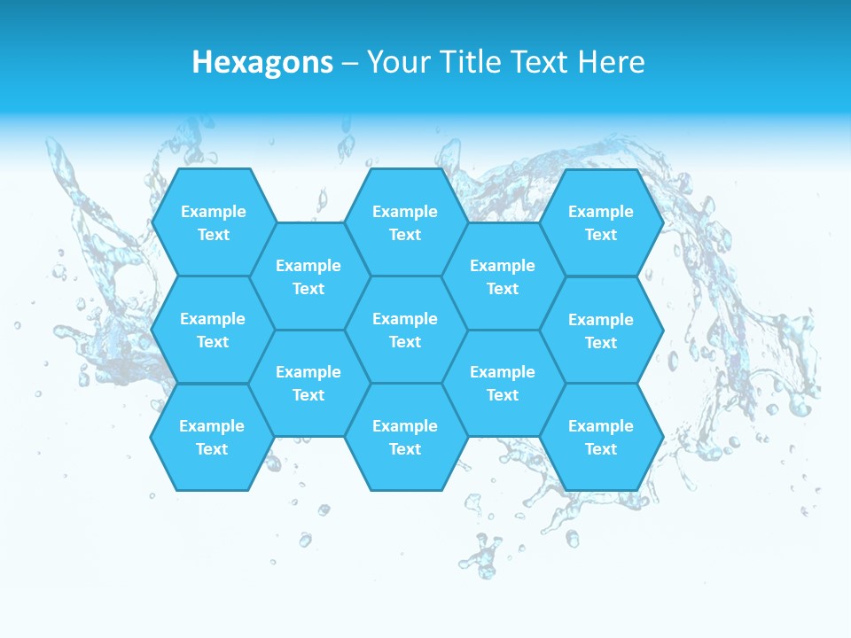 Background Droplet Flowing PowerPoint Template