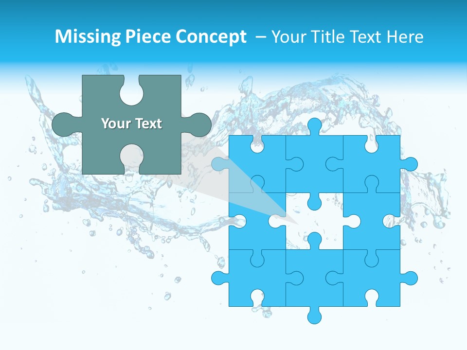 Background Droplet Flowing PowerPoint Template