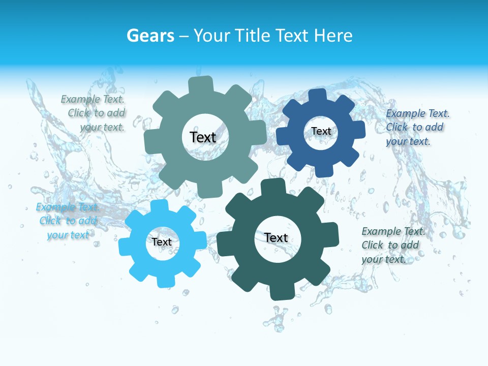 Background Droplet Flowing PowerPoint Template